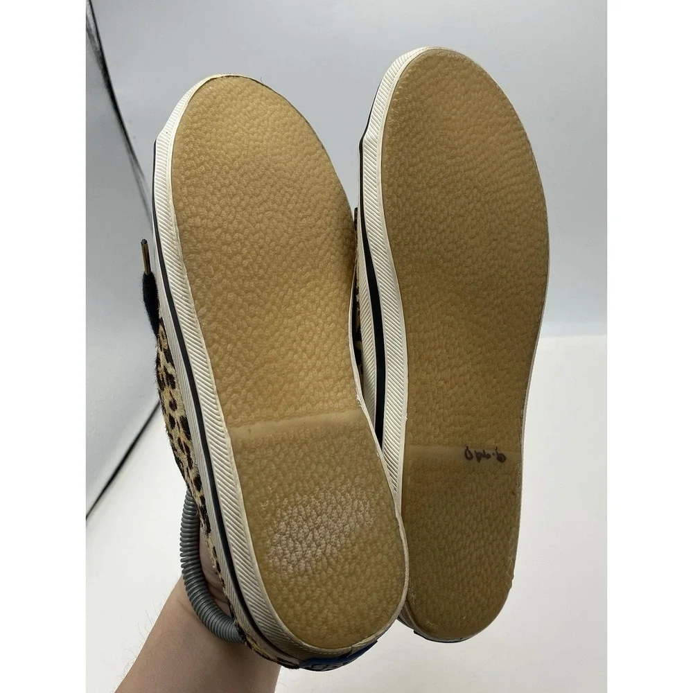 Keds X Kate Spade Women's Kickstart Low Calf Hair Leopard Print‎ Sneakers Sz 4 M